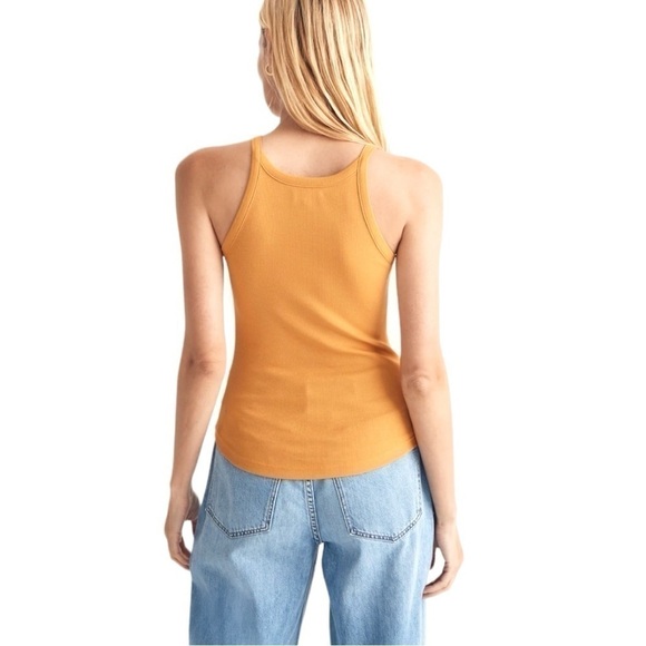 Madewell Women's Ochre Fresco Supima Rib '90s‎ Tank Top Size XXS - Picture 5 of 5